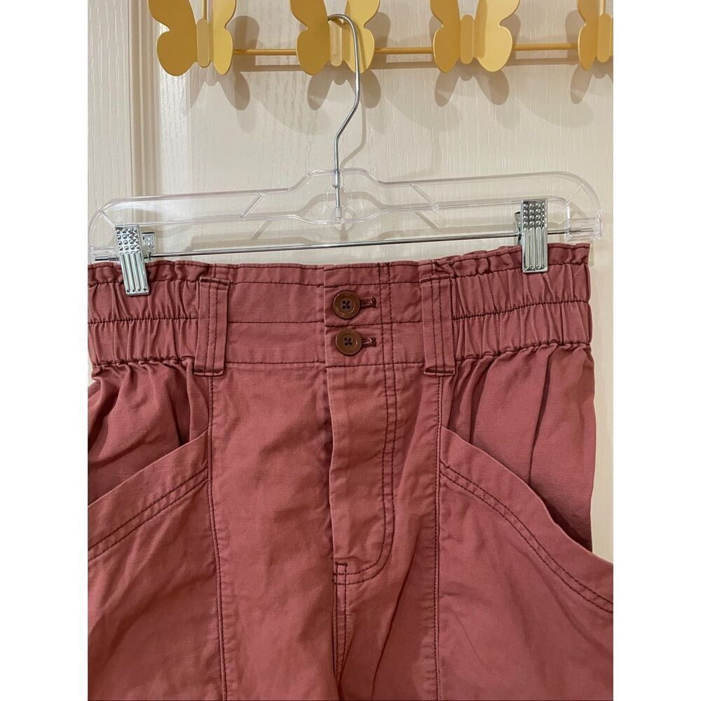 Free People Pants Womens Small Ready To Run Cinch Waist Baggy Pink - Picture 3 of 8